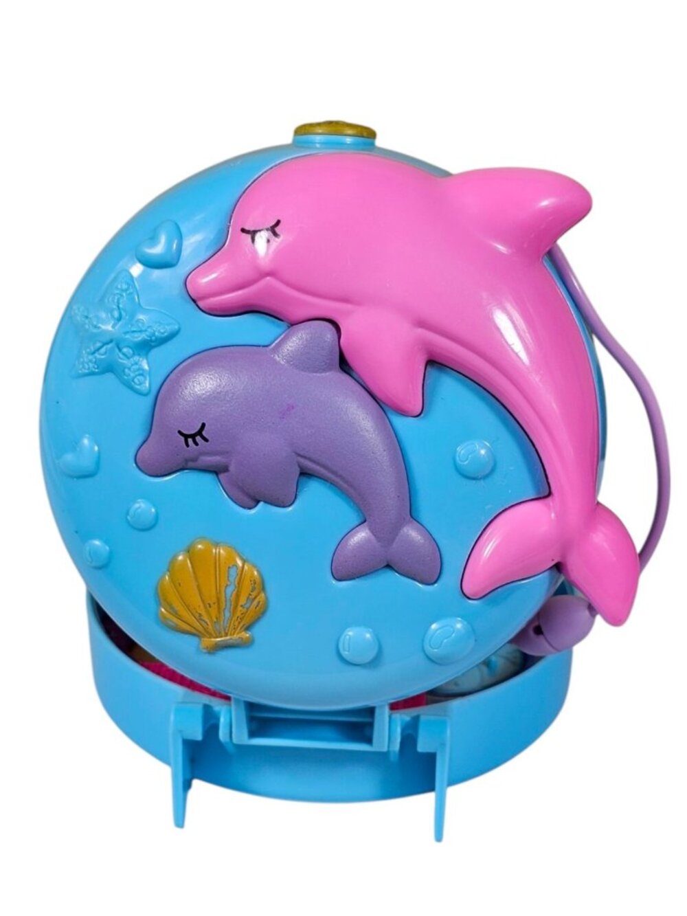 Mattel Polly Pocket Dolphin Beach Blue Compact Ocean Theme 2020 NO Figures